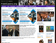 Tablet Screenshot of fidelcastro.org